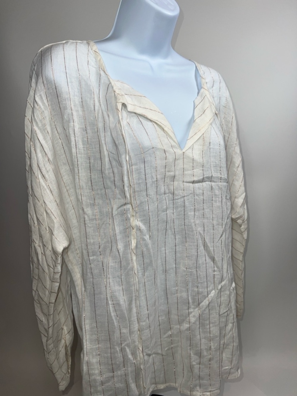 💖NWT RAILS FINN ROSE GOLD STRIPE TUNIC IN SIZE M - Picture 4 of 14